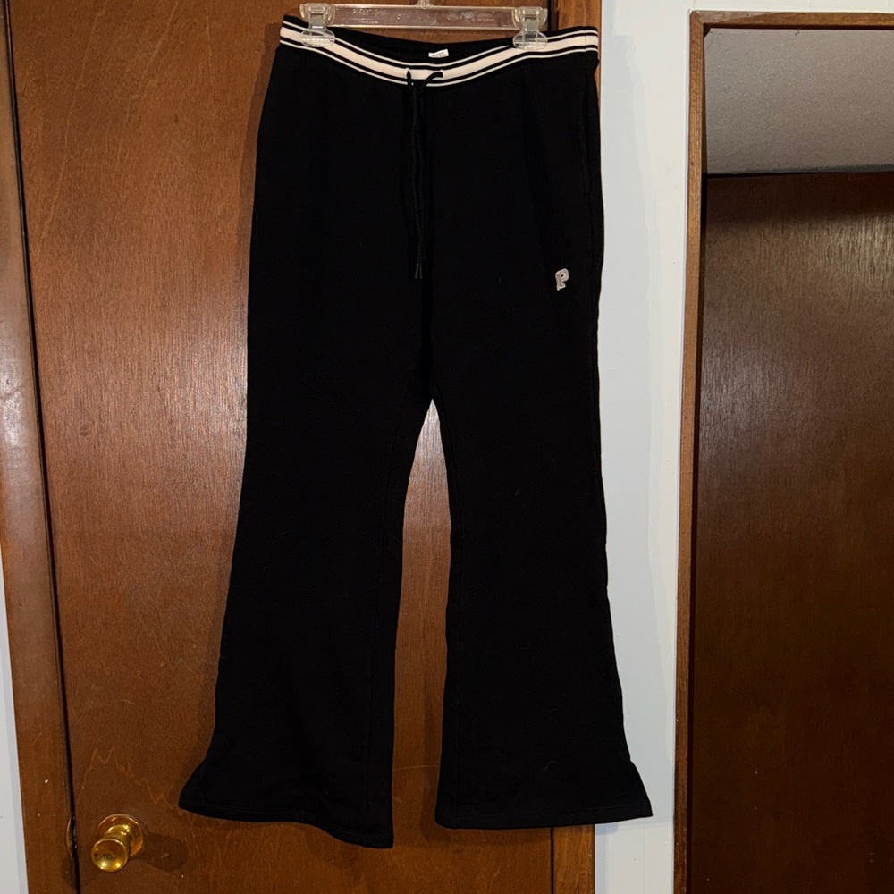 PINK Victoria's Secret Black Flared Joggers